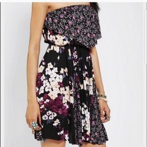 Urban outfitters strapless floral dress